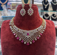 NECKLACE necklace 539 DIAMOND RUBY