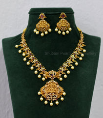 NECKLACE NK027 MATTE NAKSHI - MA Short MULTI COLOR