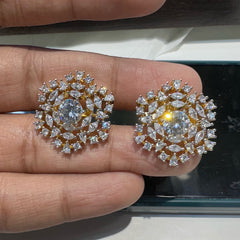 Earring Earrings 217 DIAMOND DUAL PLATING DIAMOND LOOK
