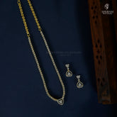 NECKLACE necklace 661 DIAMOND DUAL PLATING DIAMOND LOOK