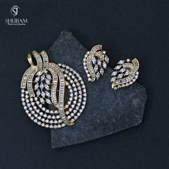 PENDANT SET CHAINS pendant set 004 DIAMOND WHITE