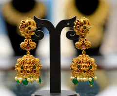 Earring Earrings 026 NAKSHI AD STONE EMERALD