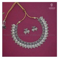 NECKLACE KASUL 001 NAKSHI ANTQIUE WHITE
