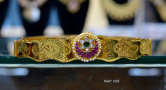 Baby Vaddanam Jadau Multi-Colour Mini Waist Belt — 1 Gram Gold Plated Imitation Jewellery