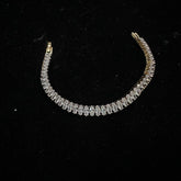 BRACELET/BANGLE Bracelet 044 DUAL PLATING DIAMOND LOOK Openable