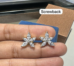 Earring Eartops 122 DIAMOND DUAL PLATING DIAMOND LOOK