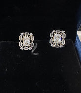 Earring eartops 137 DIAMOND DUAL PLATING DIAMOND LOOK