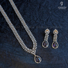 NECKLACE Necklace 076 DIAMOND EMETHYST PURPLE