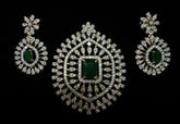 PENDANT SET / LOCKETS PENDANT SDIAMOND PENDANT SET PE129 EMERALD DIAMOND EMERALD