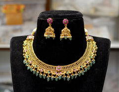 NECKLACE Jalebi necklace 13 JADAU MULTI COLOR