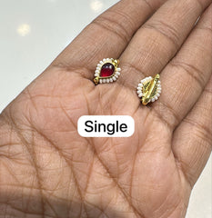 ACCESSORIES EAR RED Bagudi 004 - BAI004 JADAU Small