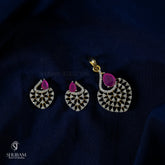 PENDANT SET CHAINS Pendant set 201 DIAMOND RUBY