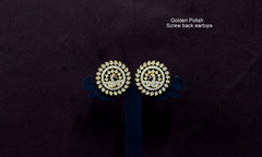 Earring Eartops 079 DIAMOND GOLDEN