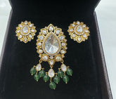 PENDANT SET / LOCKETS Pendant set 253 MOZONITE EMERALD