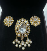 PENDANT SET / LOCKETS Pendant set 253 MOZONITE WHITE
