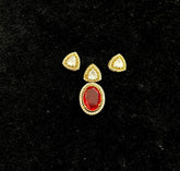PENDANT SET / LOCKETS Pendant set 210 MOZONITE RUBY