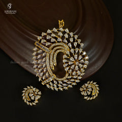 PENDANT SET CHAINS PENDANT SET 188 DIAMOND WHITE