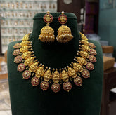 NECKLACE kempu bottu mala KEMPU RUBY