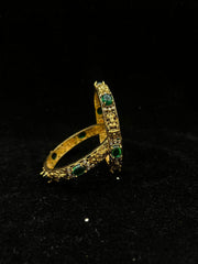 BRACELET/BANGLE NAKSHI GREEN KEMP BA1106 EMERALD 2'4