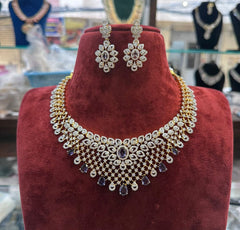 NECKLACE necklace 539 DIAMOND EMETHYST PURPLE