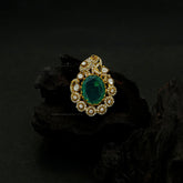 PENDANT SET / LOCKETS Pendant set 293 MOZONITE EMERALD