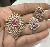 PENDANT SET CHAINS pendant 151 - PE151 DIAMOND RUBY