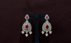 Earring CB002 DIAMOND RUBY