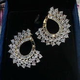 Earring Eartops 136 DIAMOND DUAL PLATING DIAMOND LOOK