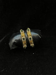 BRACELET/BANGLE NAKSHI GREEN MOTHI AND KEMP BA1107 EMERALD 2'4
