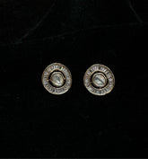 Earring Eartops 240 MOZONITE GOLDEN