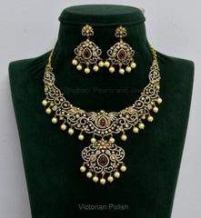 NECKLACE NK035 VICKTORIAN RUBY