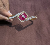 BRACELET/BANGLE Bracelet 049 RUBY Openable