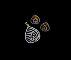 PENDANT SET / LOCKETS PENDANT SET 118 DIAMOND WHITE