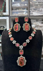 NECKLACE nk057 VICKTORIAN MINT PINK