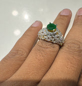 FINGERRING Fingerring 026 DIAMOND EMERALD