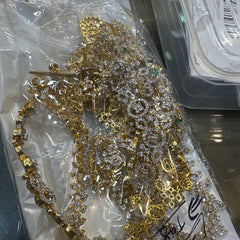 NECKLACE GJ NECKLACE 443 DIAMOND EMERALD