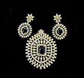 PENDANT SET CHAINS PENDANT SDIAMOND PENDANT SET PE129 EMERALD DIAMOND EMETHYST PURPLE