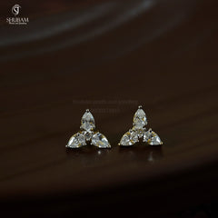 Earring Eartops 116 DIAMOND DUAL PLATING DIAMOND LOOK