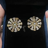 Earring Eartops 140 DIAMOND DUAL PLATING DIAMOND LOOK