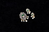 PENDANT SET / LOCKETS Pendant set 251 DIAMOND EMERALD