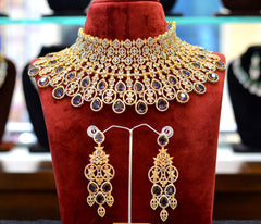 CHOKER Ch063 DIAMOND EMETHYST PURPLE