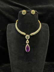 PENDANT SET CHAINS Pendant hasli 150 VICKTORIAN EMETHYST PURPLE