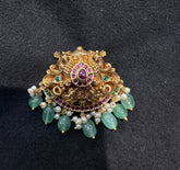 PENDANT SET CHAINS Locket 035 NAKSHI AD STONE MULTI COLOR