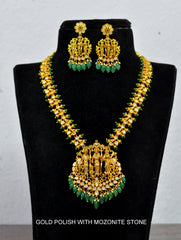 NECKLACE NK039 MOZONITE EMERALD