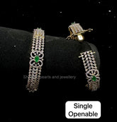 BRACELET/BANGLE Bangles 1124 EMERALD Openable