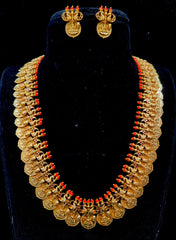 NECKLACE Long Kasul set 539 - SH539 NAKSHI ANTQIUE CORAL