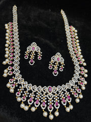 NECKLACE NE518 DIAMOND RUBY