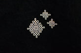 PENDANT SET / LOCKETS Pendant set 286 BIG SIZE - PET286 DIAMOND DUAL PLATING DIAMOND LOOK