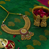 NECKLACE Necklace 958 Jadau Look Kemp Stone MULTI COLOR