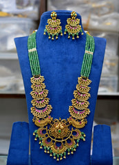 NECKLACE necklace 812 NAKSHI ANTQIUE EMERALD